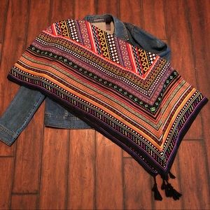 Boho style printed scarf